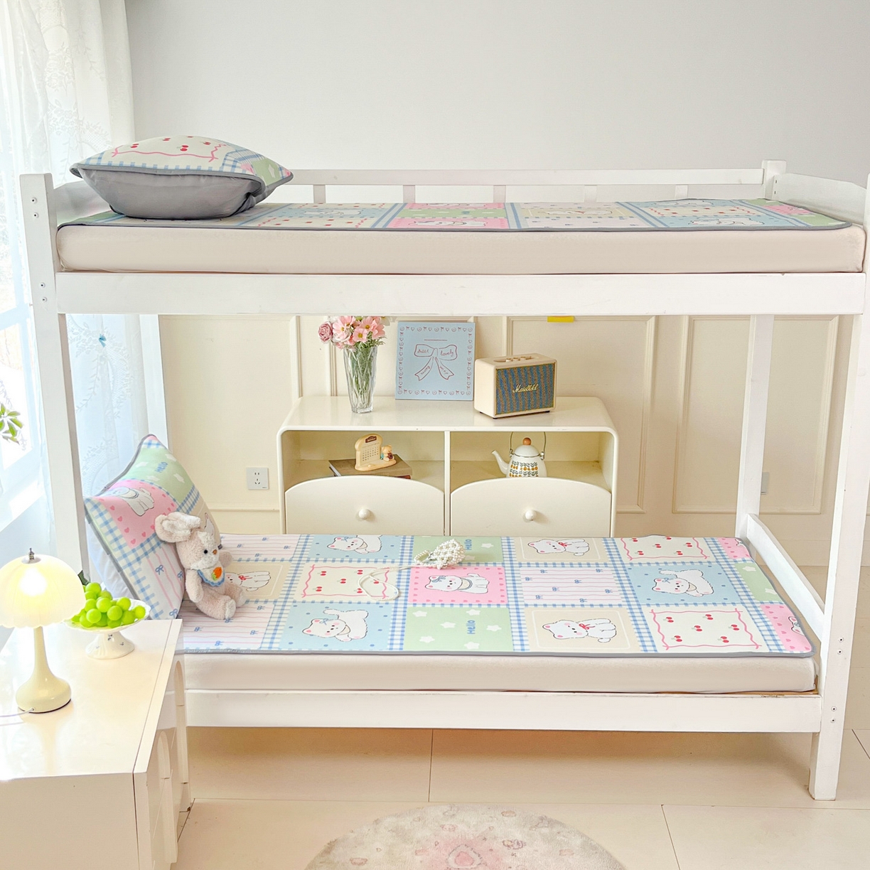 91家纺网 家纺一手货源 找家纺 川悦生活 2026新款凉感冰丝席小阪凉感冰丝数码印花席学生床 席画画西高地