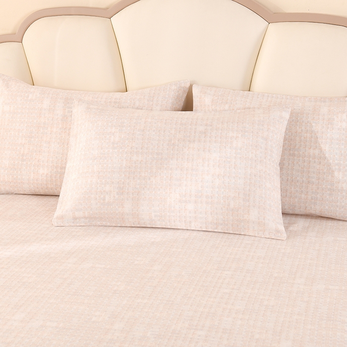 91家纺网 家纺一手货源 找家纺 2026新款细纱老粗布床单床笠凉席席子三件套 柔格