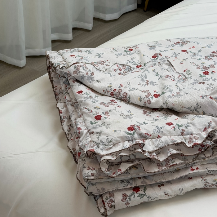 91家纺网 家纺一手货源 找家纺 （总）申龙家纺 2026新款皱皱纱荷叶边夏凉被