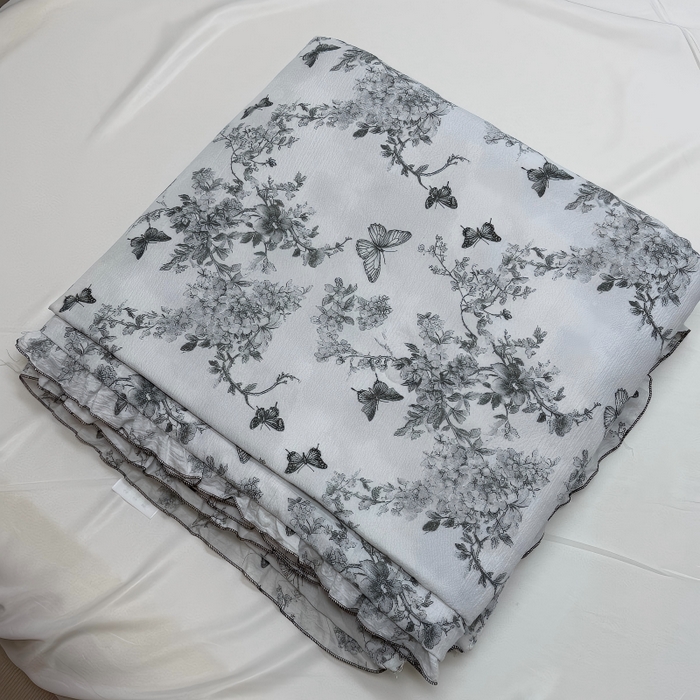 91家纺网 家纺一手货源 找家纺 （总）申龙家纺 2026新款皱皱纱荷叶边夏凉被