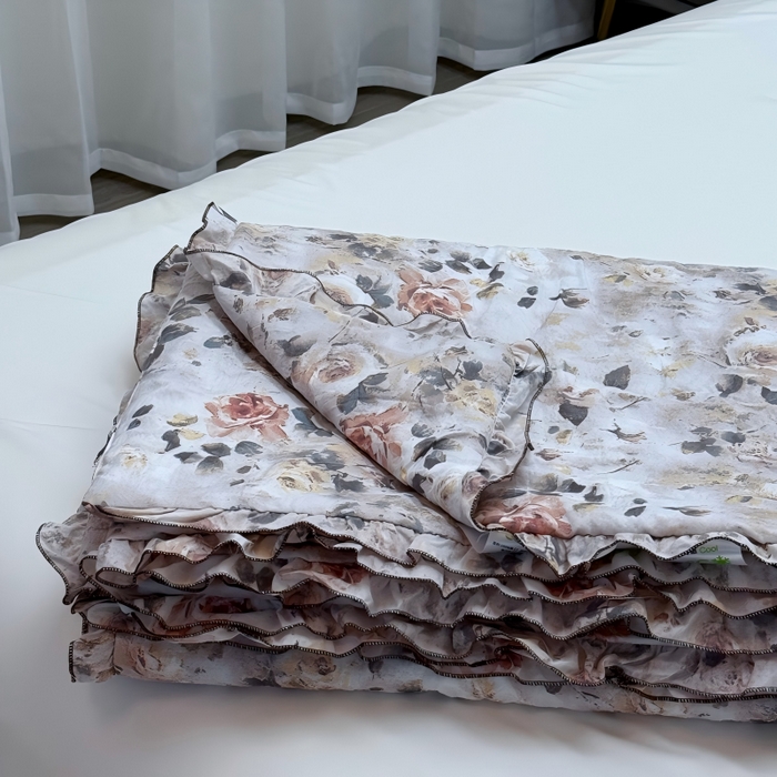 91家纺网 家纺一手货源 找家纺 （总）申龙家纺 2026新款皱皱纱荷叶边夏凉被