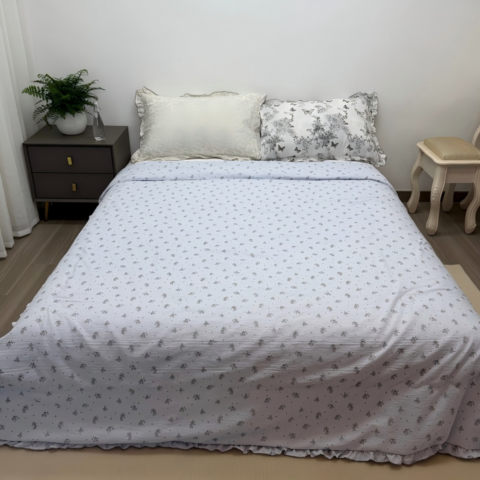 91家纺网 家纺一手货源 找家纺 （总）申龙家纺 2026新款皱皱纱荷叶边夏凉被