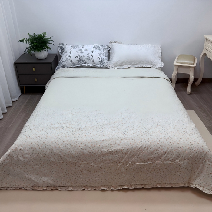 91家纺网 家纺一手货源 找家纺 （总）申龙家纺 2026新款皱皱纱荷叶边夏凉被