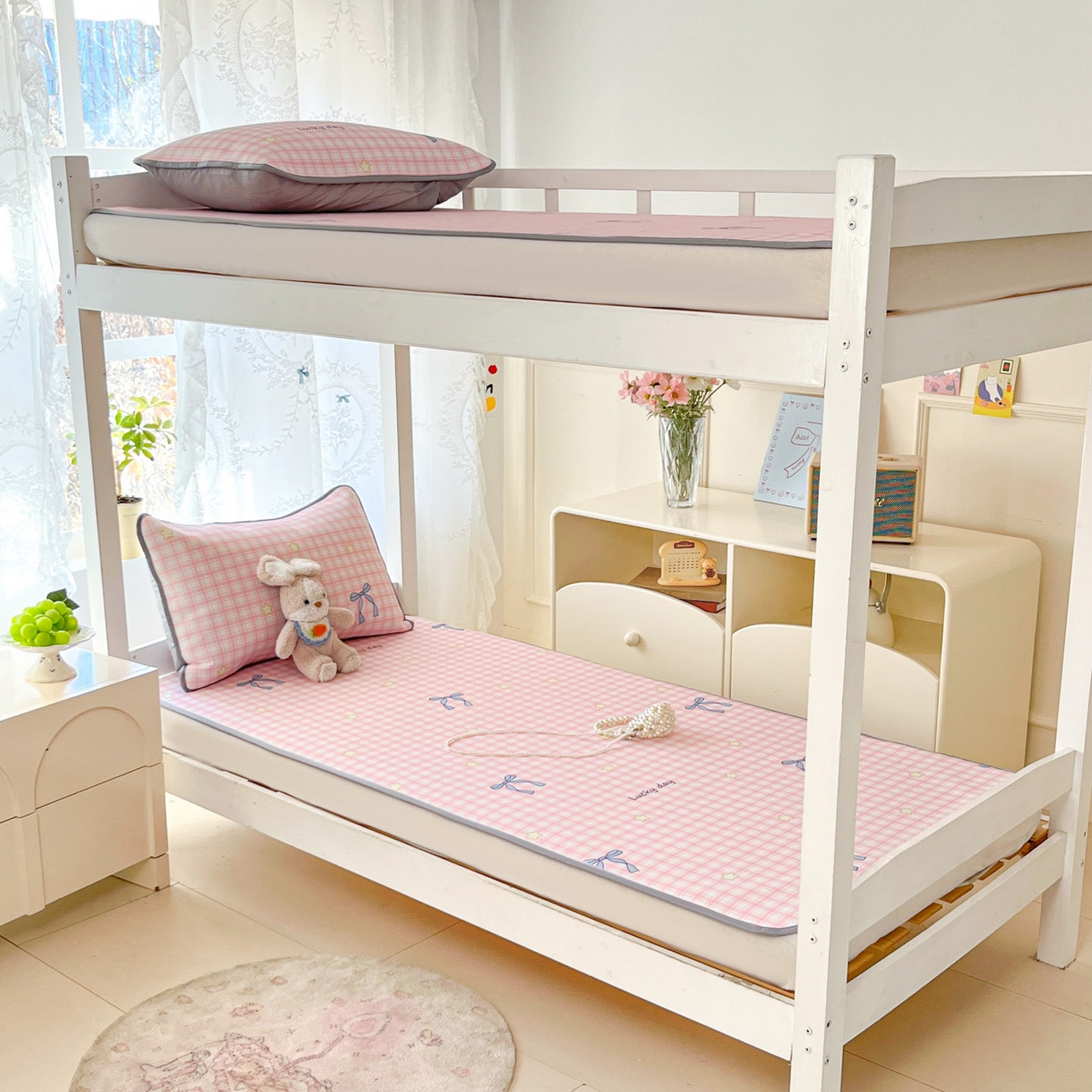 91家纺网 家纺一手货源 找家纺 川悦生活 2026新款凉感冰丝席小阪凉感冰丝数码印花席学生床 席奶油可盐