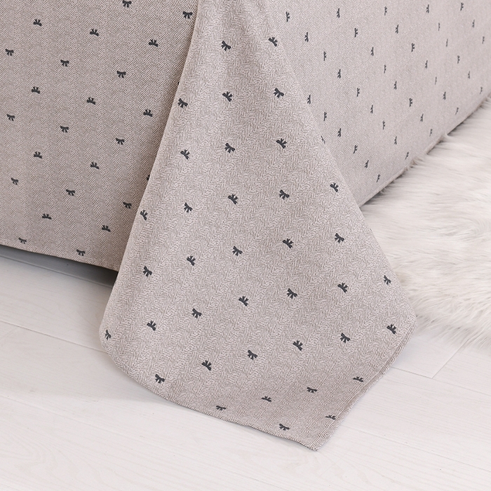 91家纺网 家纺一手货源 找家纺 2026新款细纱老粗布床单床笠凉席席子三件套 弯月浮光