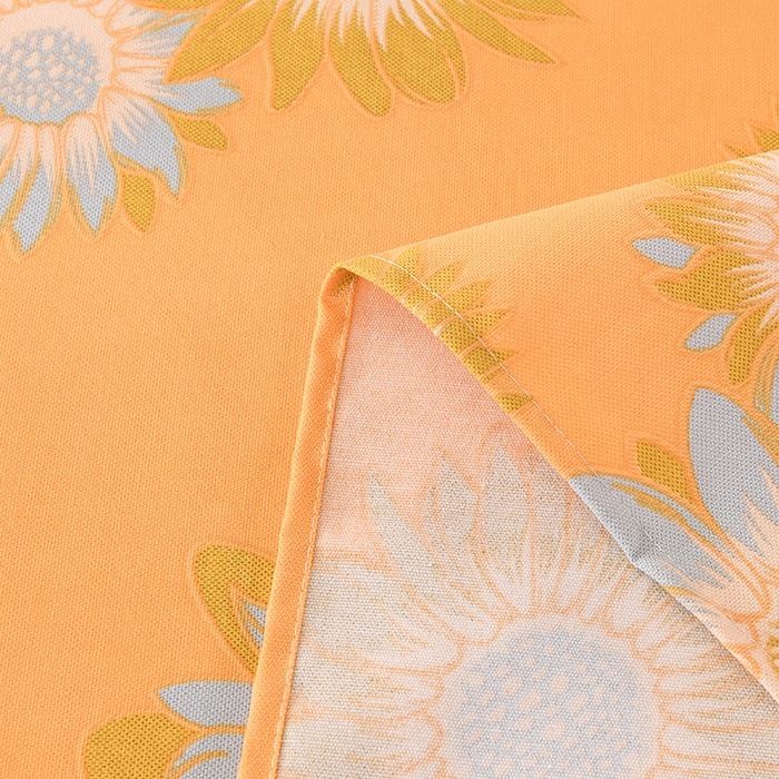 91家纺网 家纺一手货源 找家纺 2026新款细纱老粗布床单床笠凉席席子三件套 向阳花