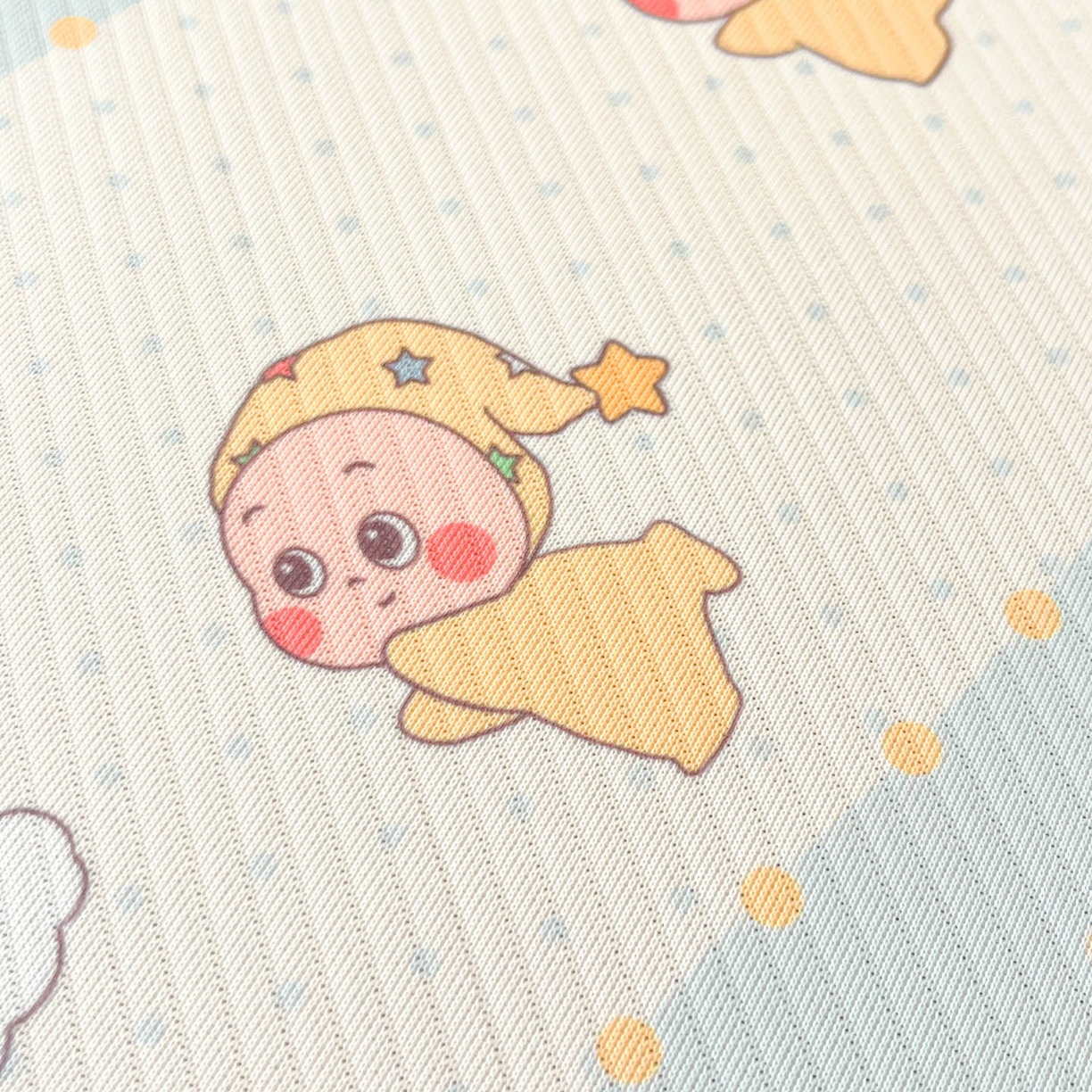 91家纺网 家纺一手货源 找家纺 川悦生活 2026新款凉感冰丝席小阪凉感冰丝数码印花席学生床 席数星星