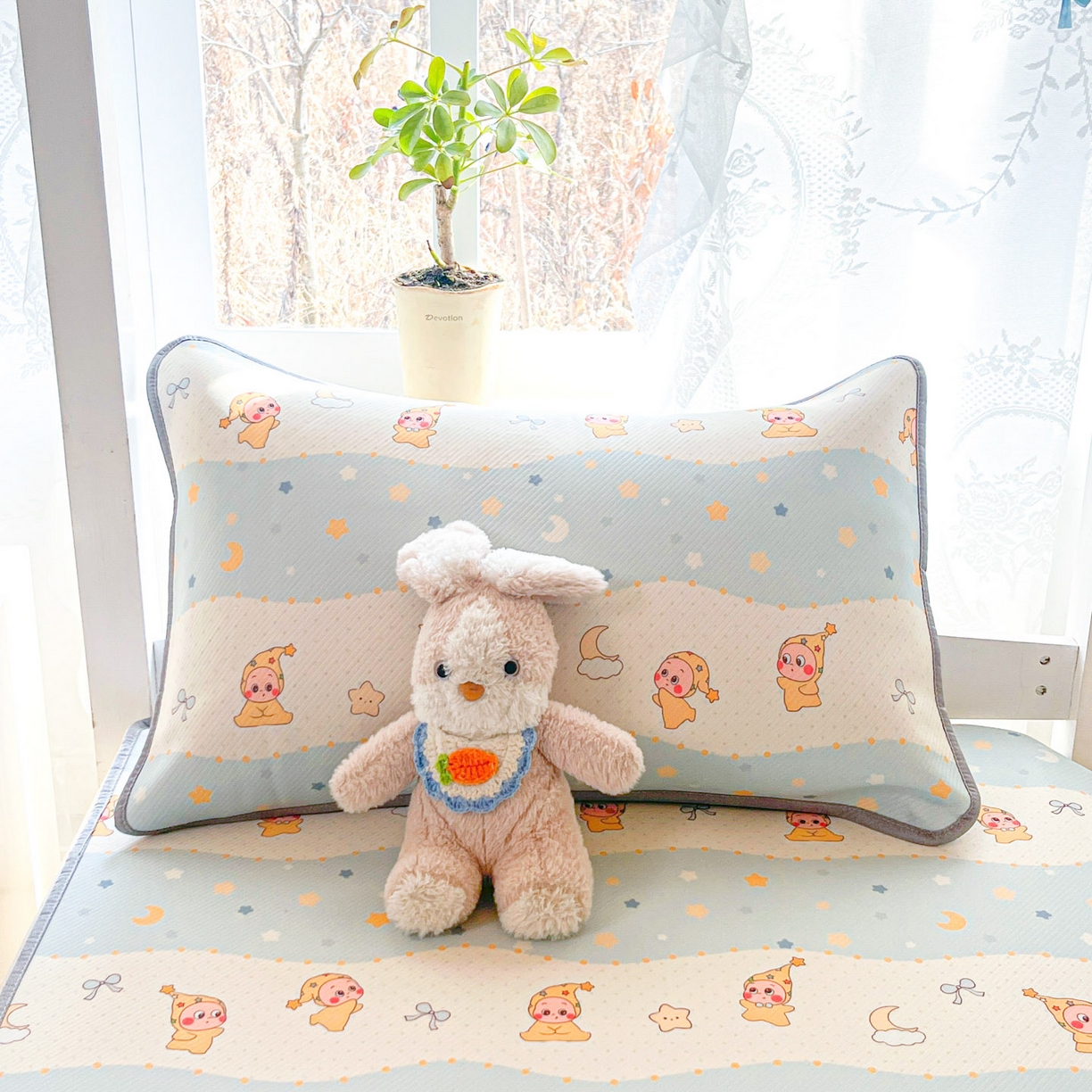 91家纺网 家纺一手货源 找家纺 川悦生活 2026新款凉感冰丝席小阪凉感冰丝数码印花席学生床 席数星星