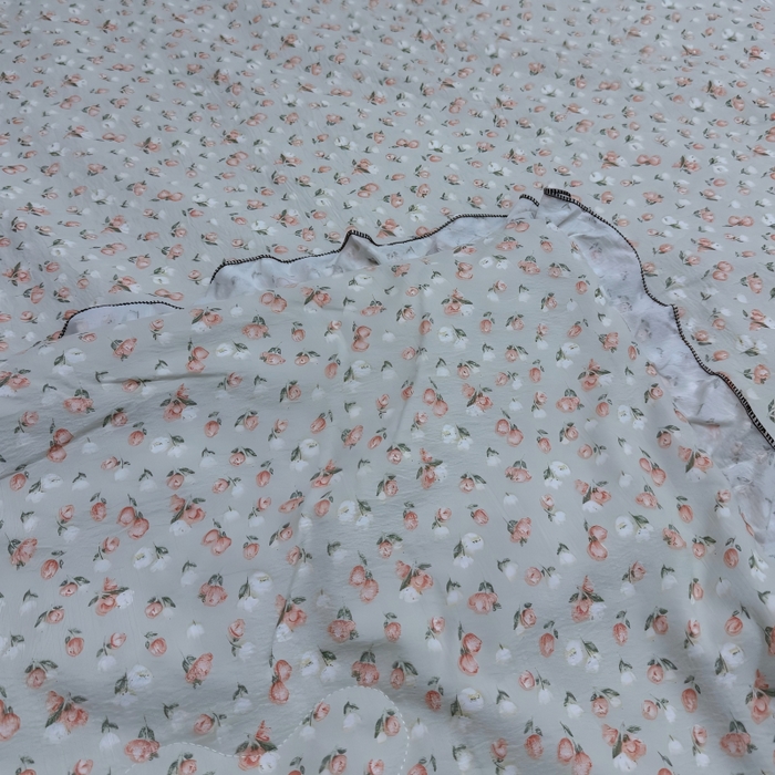 91家纺网 家纺一手货源 找家纺 申龙家纺 2026新款皱皱纱荷叶边夏凉被 蜜橘小筑