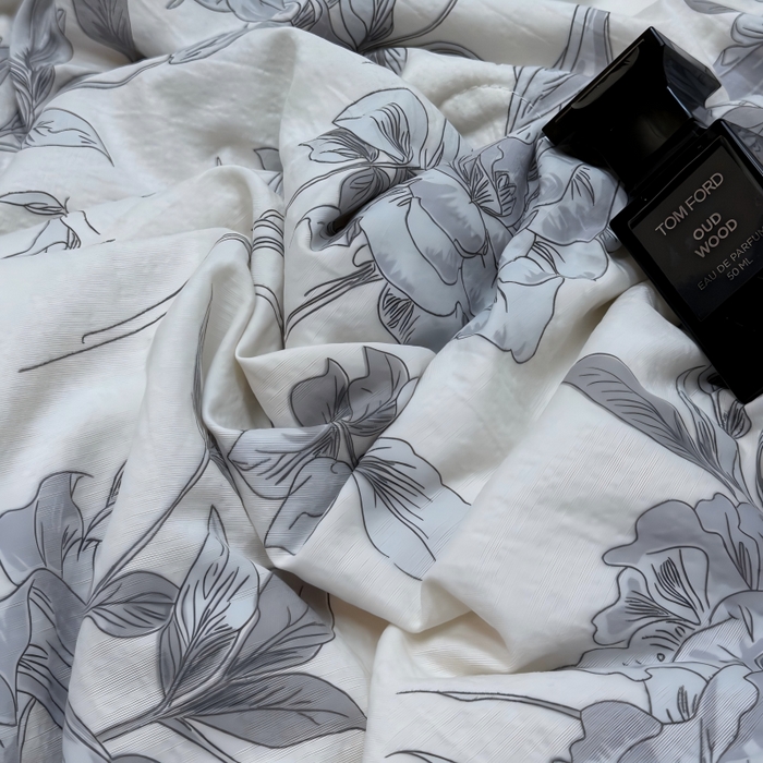 91家纺网 家纺一手货源 找家纺 申龙家纺 2026新款皱皱纱荷叶边夏凉被 雾境花影