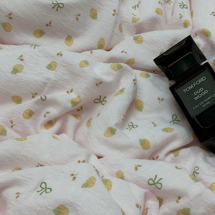 91家纺网 家纺一手货源 找家纺 申龙家纺 2026新款皱皱纱荷叶边夏凉被 金果甜梦