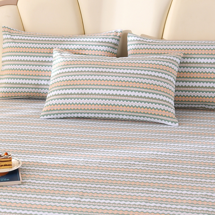 91家纺网 家纺一手货源 找家纺 2026新款细纱老粗布床单床笠凉席席子三件套 约定