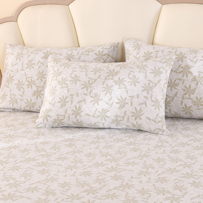 91家纺网 家纺一手货源 找家纺 2026新款细纱老粗布床单床笠凉席席子三件套 知秋