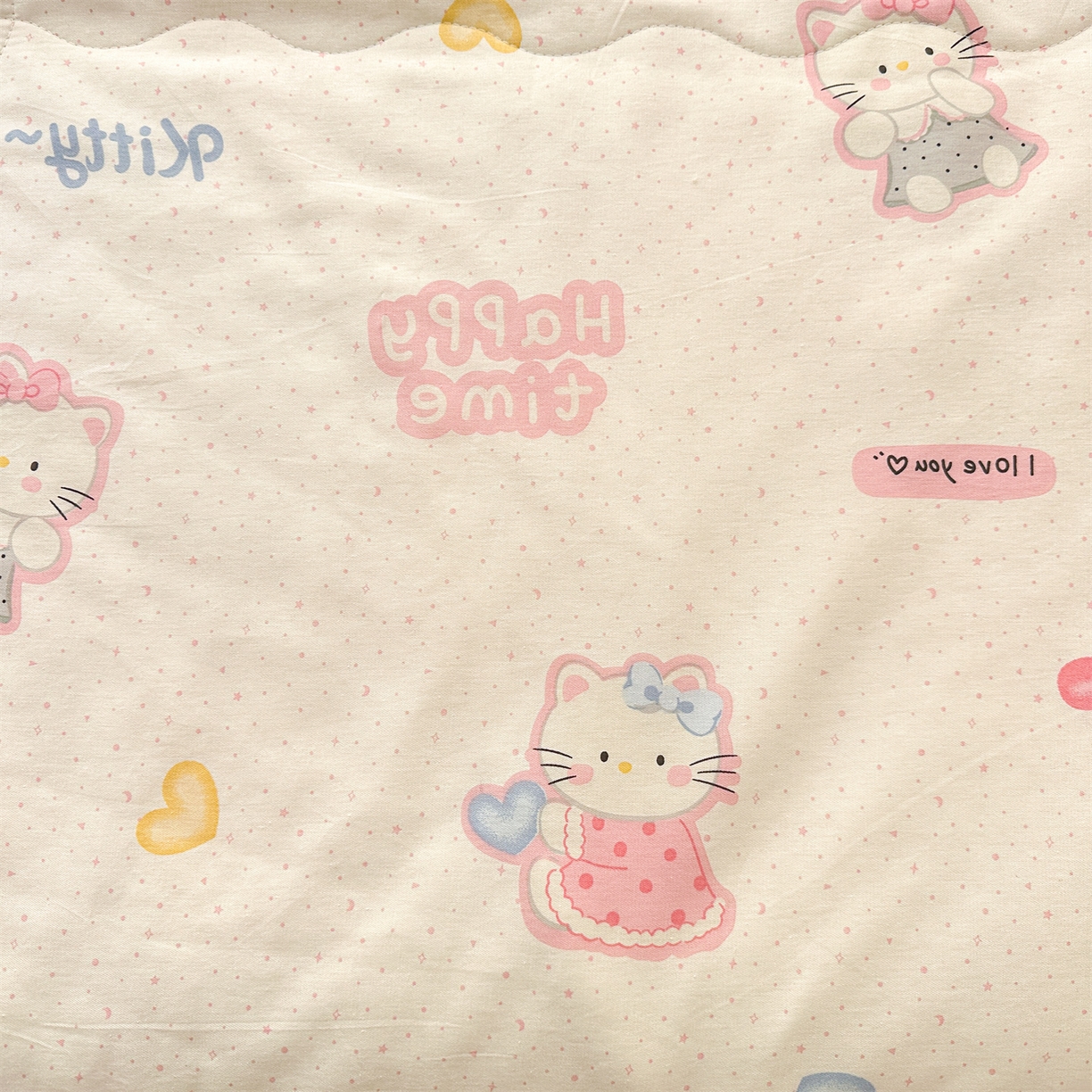 91家纺网 家纺一手货源 找家纺 易博家纺 2026新款小清新款里外全棉纯棉夏被夏凉被空调被 粉色小猫