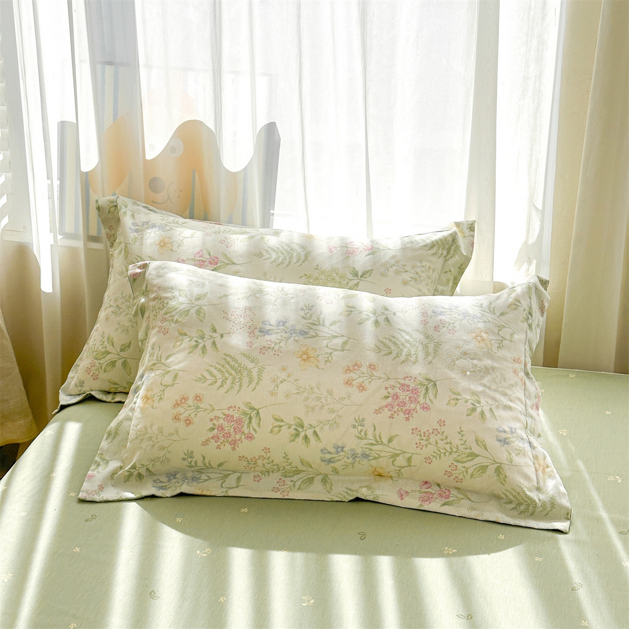 91家纺网 家纺一手货源 找家纺 易博家纺 2026新款小清新款里外全棉纯棉夏被夏凉被空调被 山月铃兰