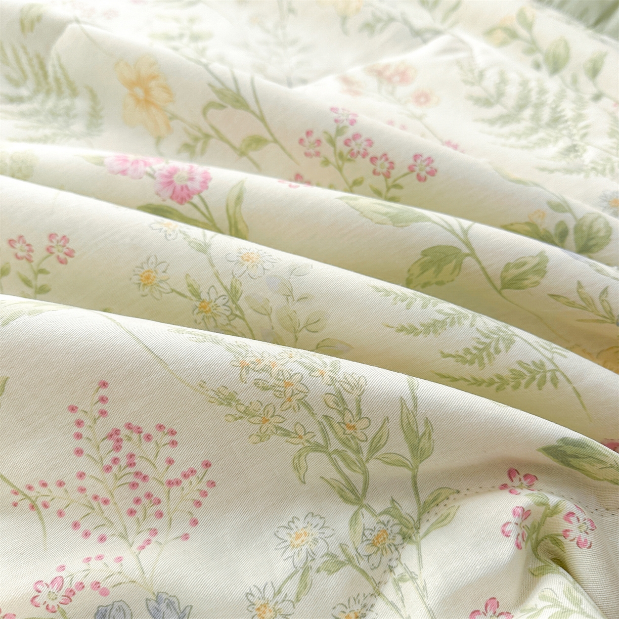 91家纺网 家纺一手货源 找家纺 易博家纺 2026新款小清新款里外全棉纯棉夏被夏凉被空调被 山月铃兰