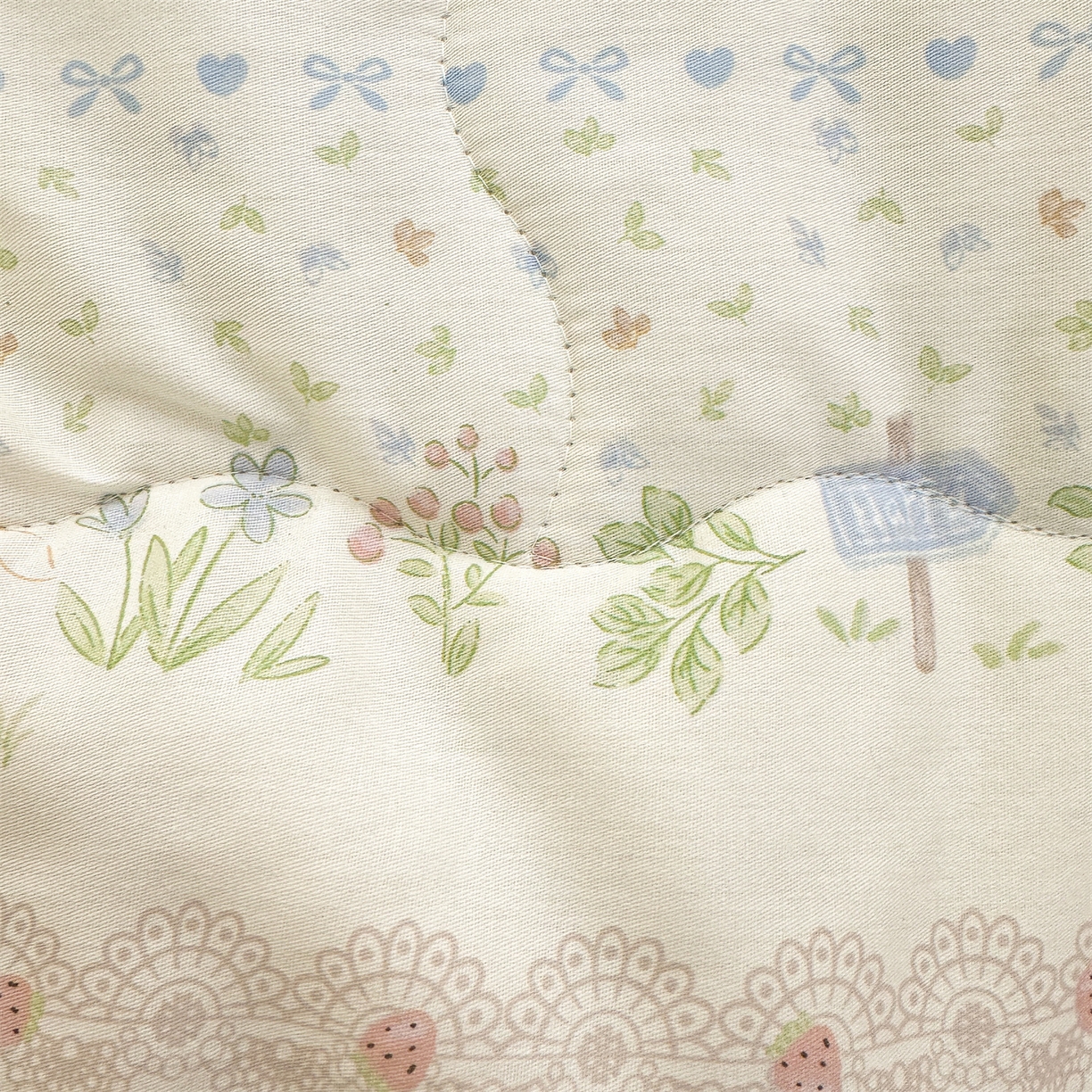 91家纺网 家纺一手货源 找家纺 易博家纺 2026新款小清新款里外全棉纯棉夏被夏凉被空调被 花蔓梦兔