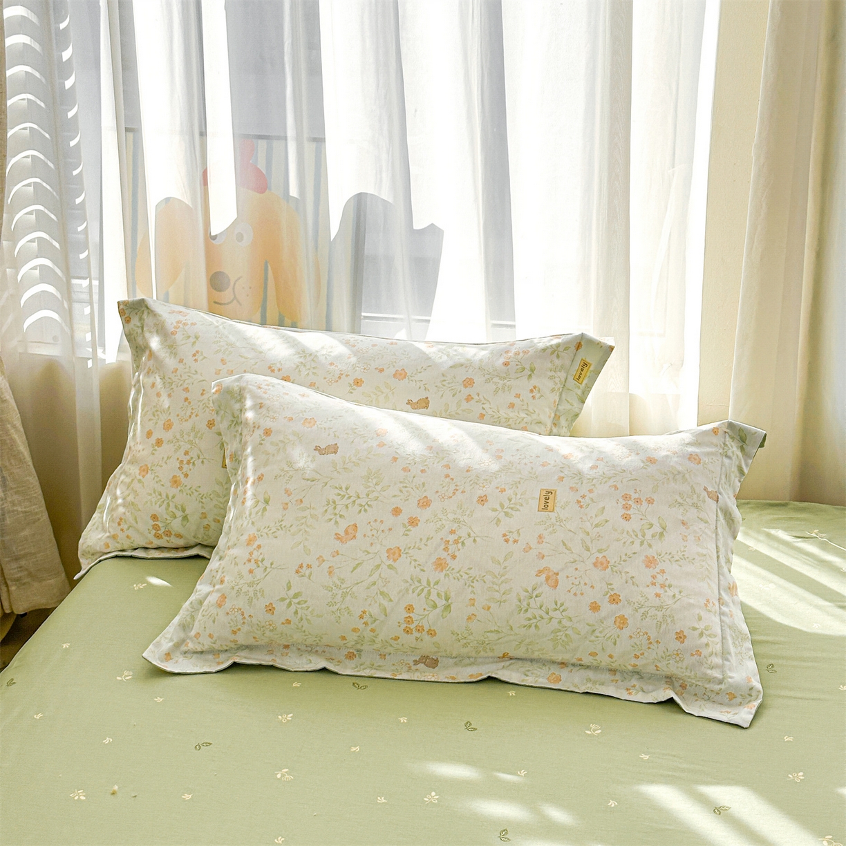 91家纺网 家纺一手货源 找家纺 易博家纺 2026新款小清新款里外全棉纯棉夏被夏凉被空调被 半夏花间