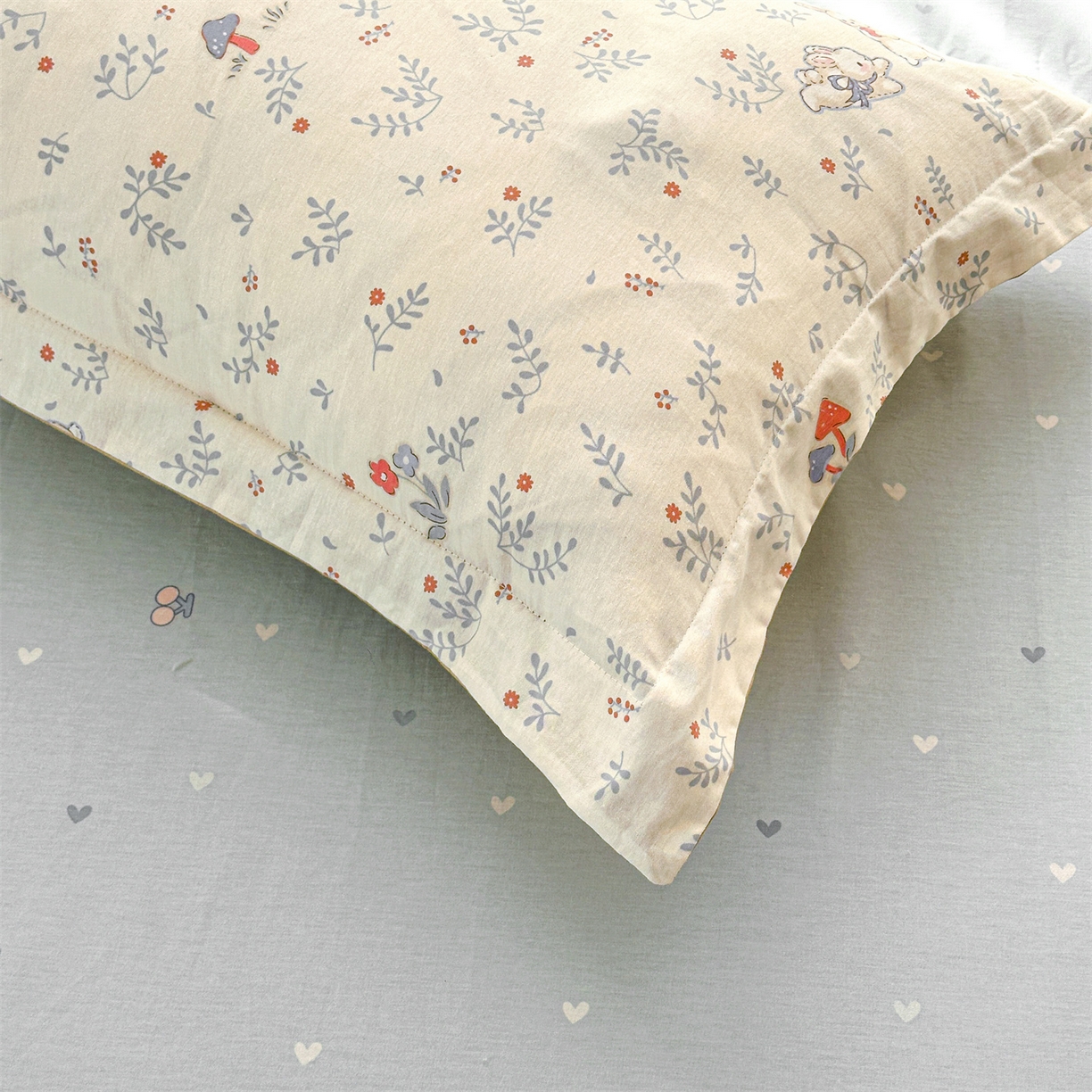 91家纺网 家纺一手货源 找家纺 易博家纺 2026新款小清新款里外全棉纯棉夏被夏凉被空调被 森语小兔