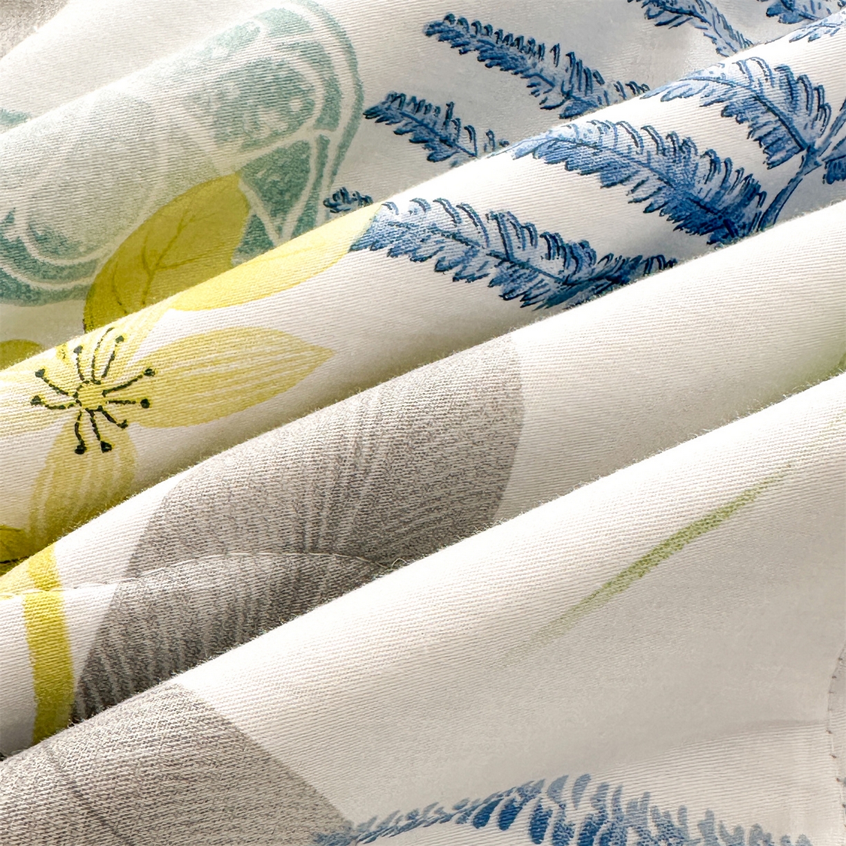 91家纺网 家纺一手货源 找家纺 易博家纺 2026新款小清新款里外全棉纯棉夏被夏凉被空调被 夏日风情