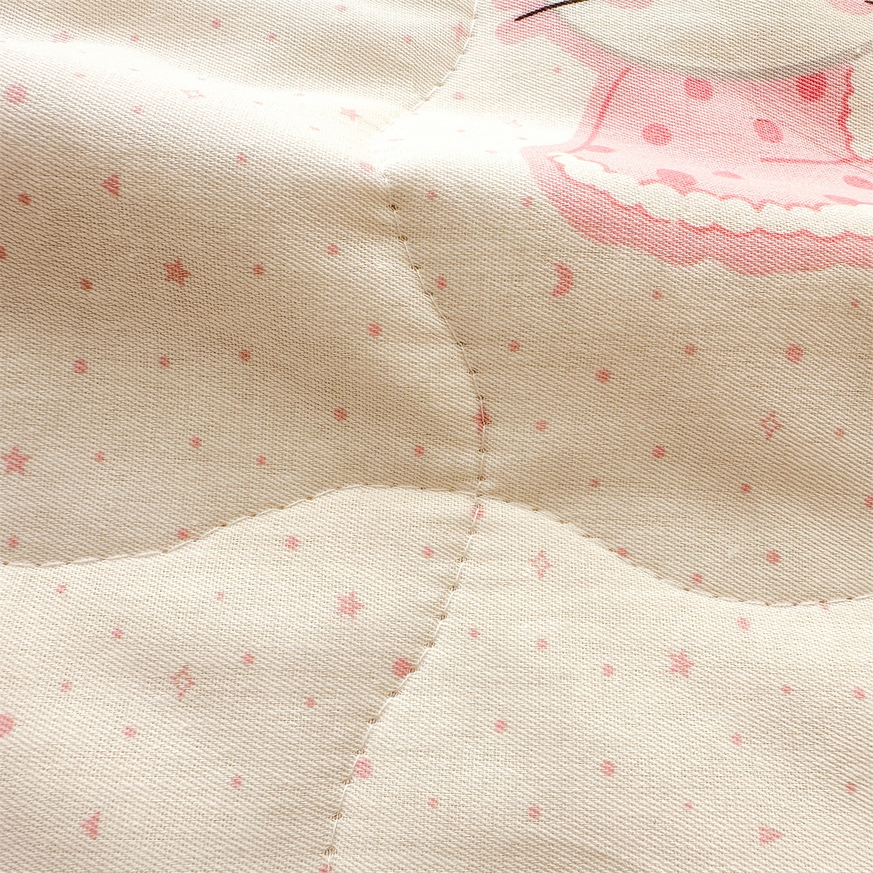 91家纺网 家纺一手货源 找家纺 易博家纺 2026新款小清新款里外全棉纯棉夏被夏凉被空调被 粉色小猫