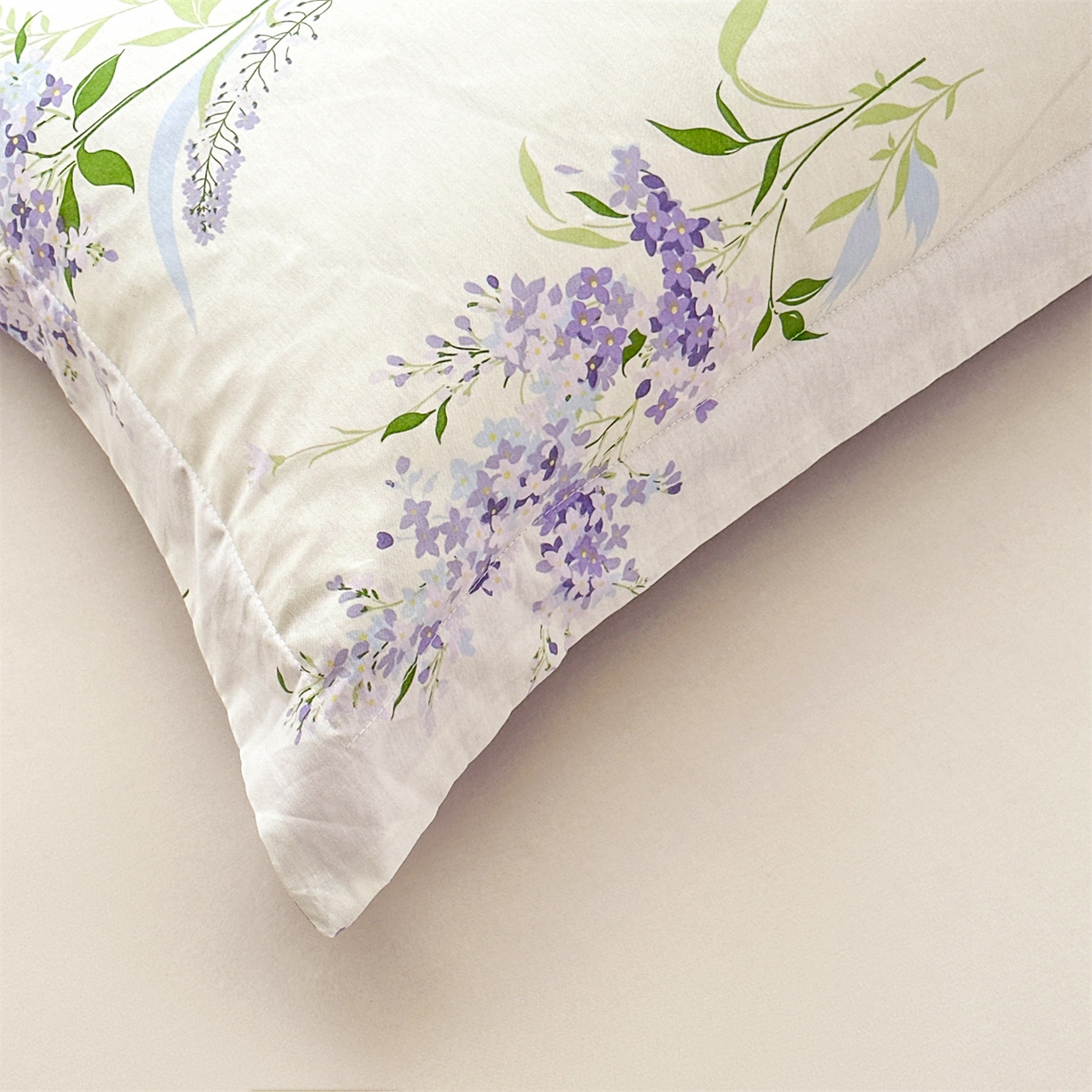 91家纺网 家纺一手货源 找家纺 易博家纺 2026新款小清新款里外全棉纯棉夏被夏凉被空调被 紫韵花