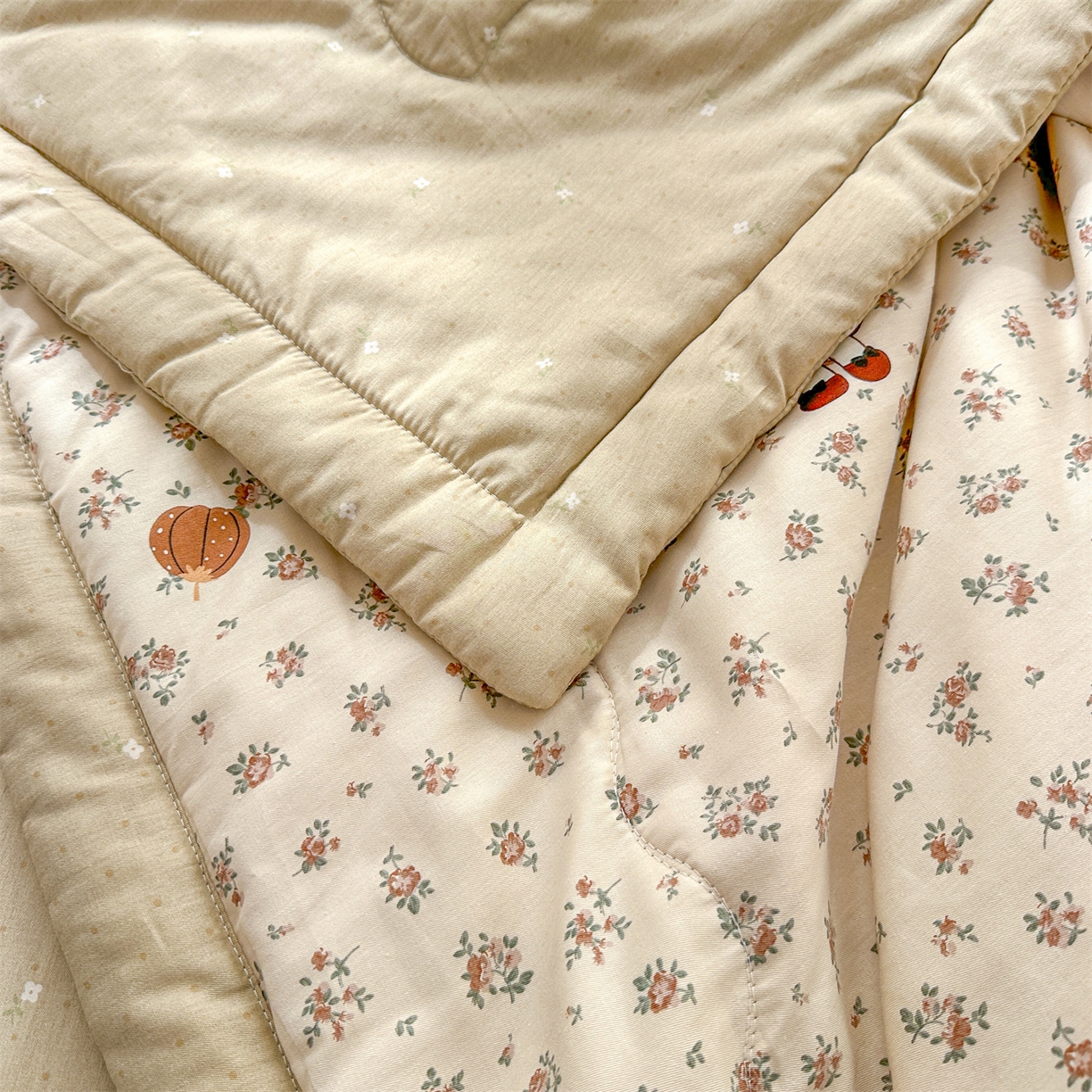 91家纺网 家纺一手货源 找家纺 易博家纺 2026新款小清新款里外全棉纯棉夏被夏凉被空调被 梦都繁花