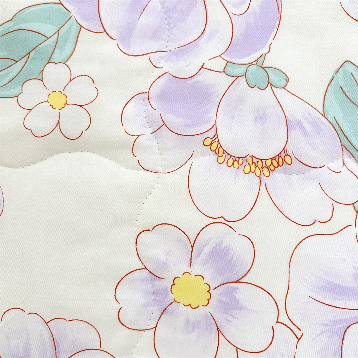 91家纺网 家纺一手货源 找家纺 易博家纺 2026新款小清新款里外全棉纯棉夏被夏凉被空调被 紫精灵