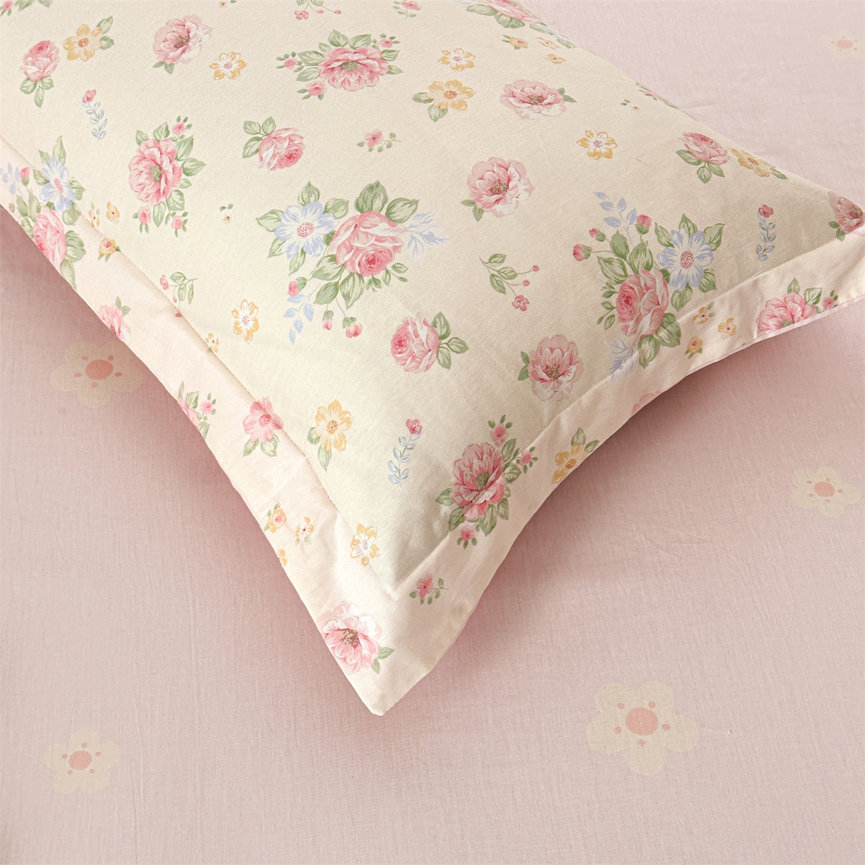 91家纺网 家纺一手货源 找家纺 易博家纺 2026新款小清新款里外全棉纯棉夏被夏凉被空调被 花漾浅梦