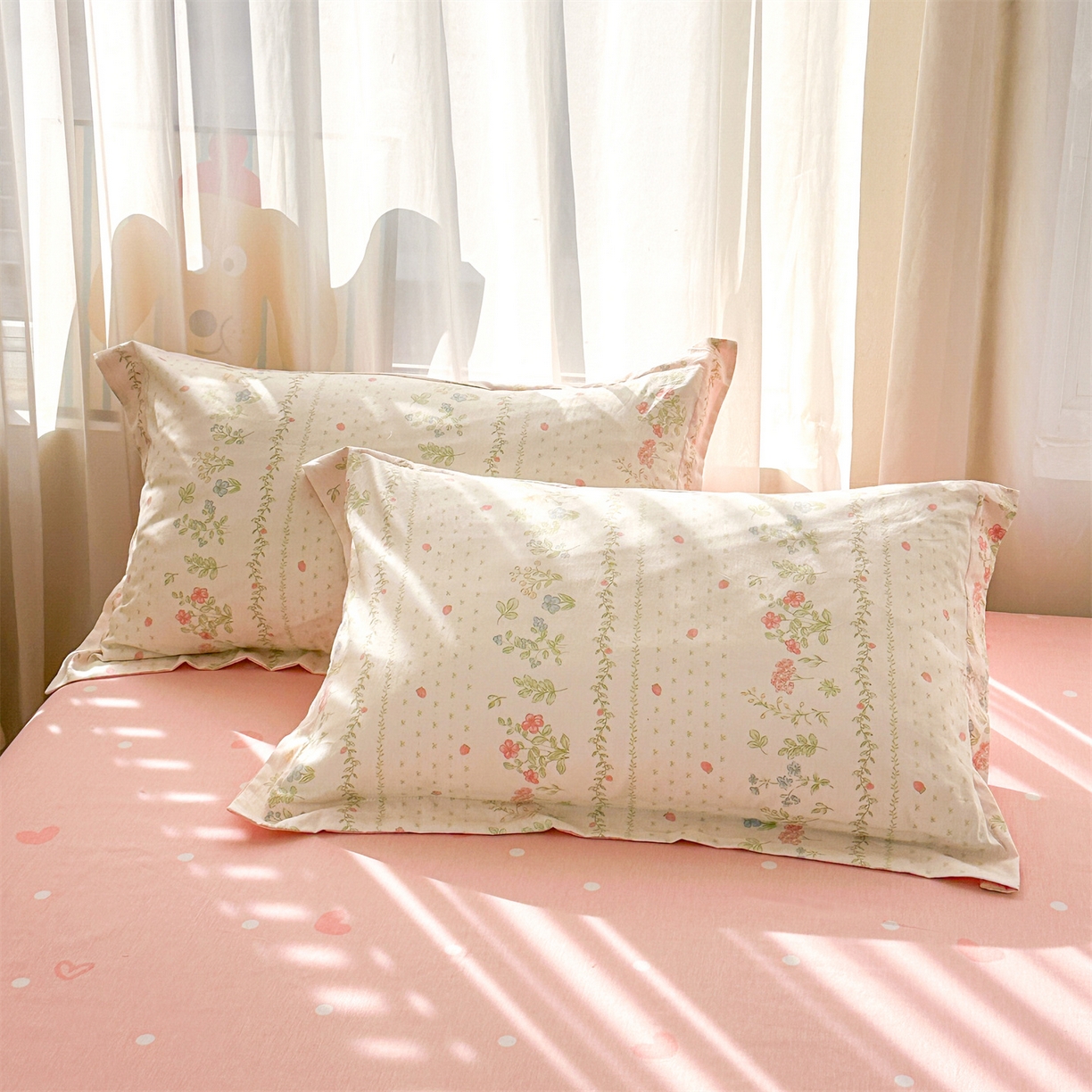 91家纺网 家纺一手货源 找家纺 易博家纺 2026新款小清新款里外全棉纯棉夏被夏凉被空调被 伊水芙蓉