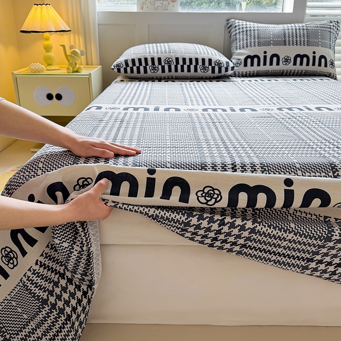 91家纺网 家纺一手货源 找家纺 （总）晓时候 2025原棉老粗布凉席床单凉席三件套软凉席子单床单