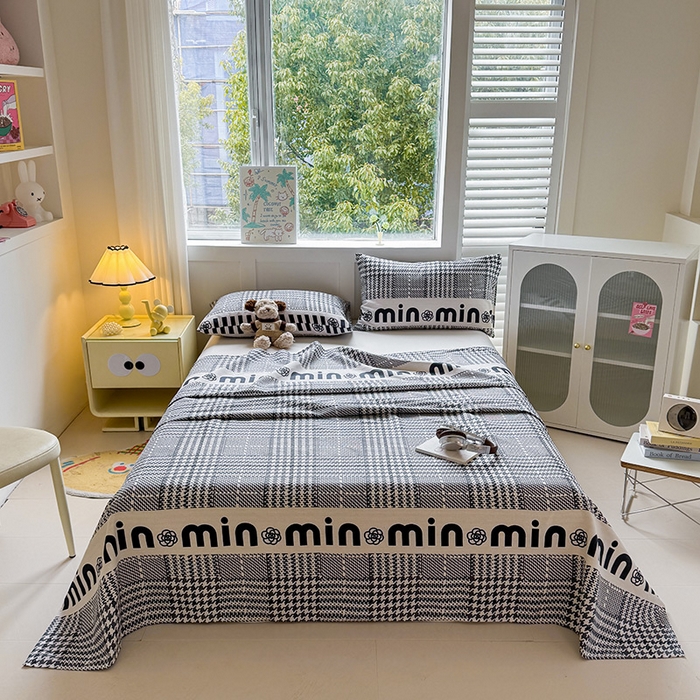 91家纺网 家纺一手货源 找家纺 （总）晓时候 2025原棉老粗布凉席床单凉席三件套软凉席子单床单