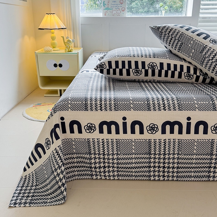 91家纺网 家纺一手货源 找家纺 （总）晓时候 2025原棉老粗布凉席床单凉席三件套软凉席子单床单