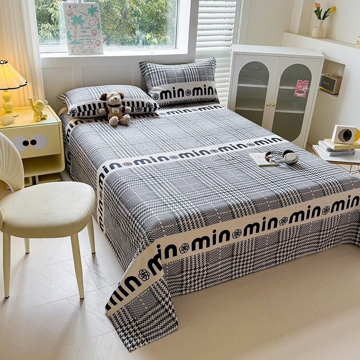 91家纺网 家纺一手货源 找家纺 （总）晓时候 2025原棉老粗布凉席床单凉席三件套软凉席子单床单