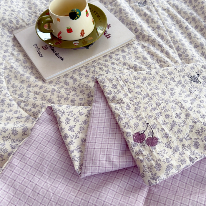 91家纺网 家纺一手货源 找家纺 （总）云玲时尚 2026新款古法水洗棉夏被床盖四件套