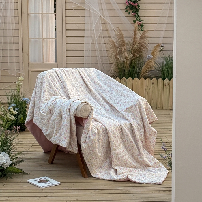 91家纺网 家纺一手货源 找家纺 云玲时尚 2026新款古法水洗棉夏被床盖四件套 素澜