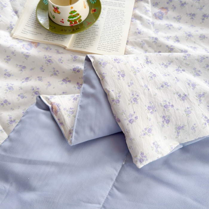 91家纺网 家纺一手货源 找家纺 云玲时尚 2026新款古法水洗棉夏被床盖四件套 童梦国