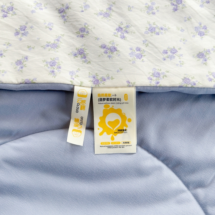 91家纺网 家纺一手货源 找家纺 云玲时尚 2026新款古法水洗棉夏被床盖四件套 童梦国