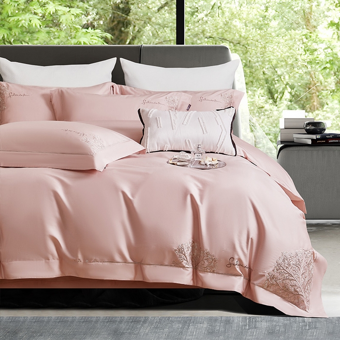 91家纺网 家纺一手货源 找家纺 （总）诗黛尔 2026春夏新款云朵棉梦屿花田系列四件套