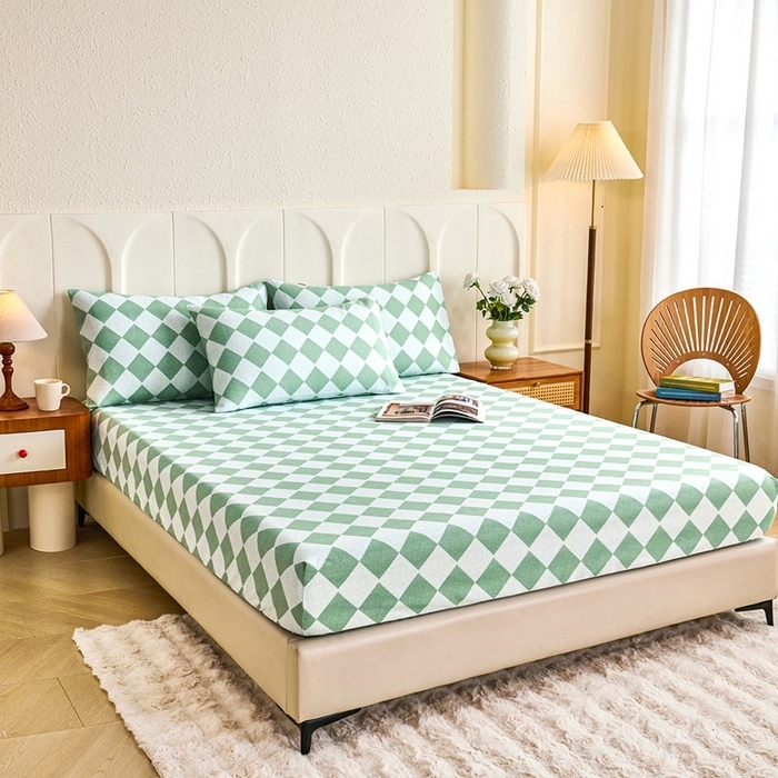 91家纺网 家纺一手货源 找家纺 （总）义博家纺 2026新款原棉老粗布单床笠