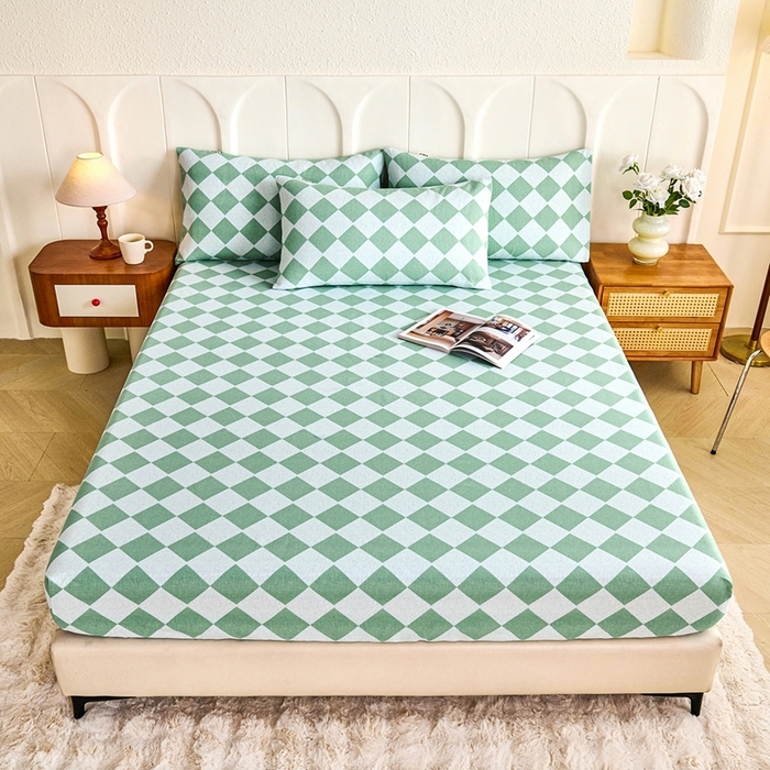 91家纺网 家纺一手货源 找家纺 （总）义博家纺 2026新款原棉老粗布单床笠