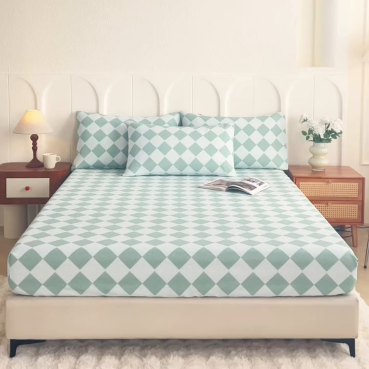 91家纺网 家纺一手货源 找家纺 （总）义博家纺 2026新款原棉老粗布单床笠