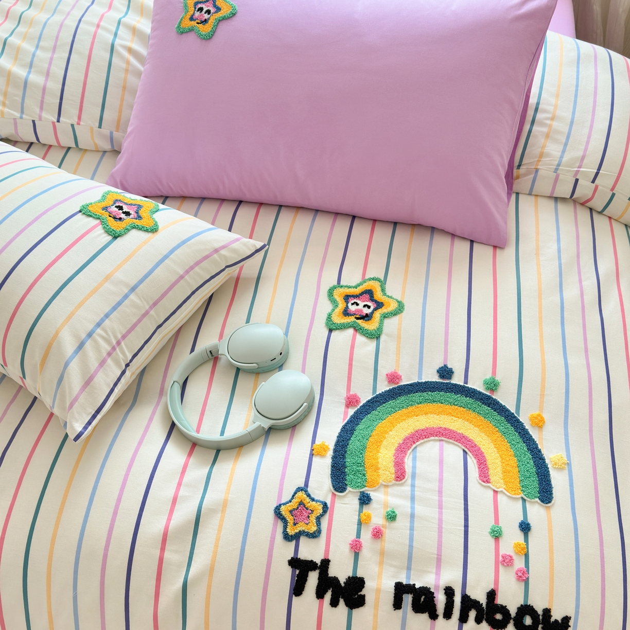 91家纺网 家纺一手货源 找家纺 （总）如意朵 2026新款全棉纯棉毛巾绣四件套（第二批）