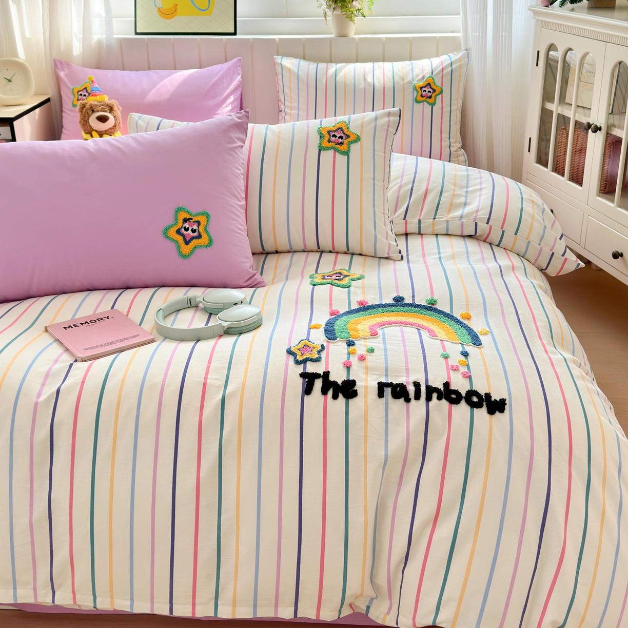 91家纺网 家纺一手货源 找家纺 （总）如意朵 2026新款全棉纯棉毛巾绣四件套（第二批）