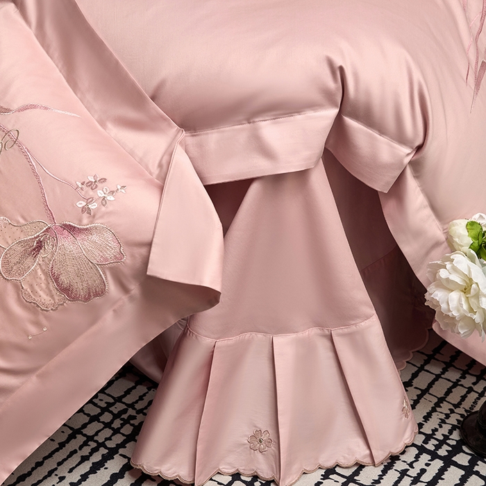 91家纺网 家纺一手货源 找家纺 蒂爵 2026新款贡缎100支长绒棉全棉纯棉刺绣绣花四件套高端四件套-繁花 繁花-琉璃莎