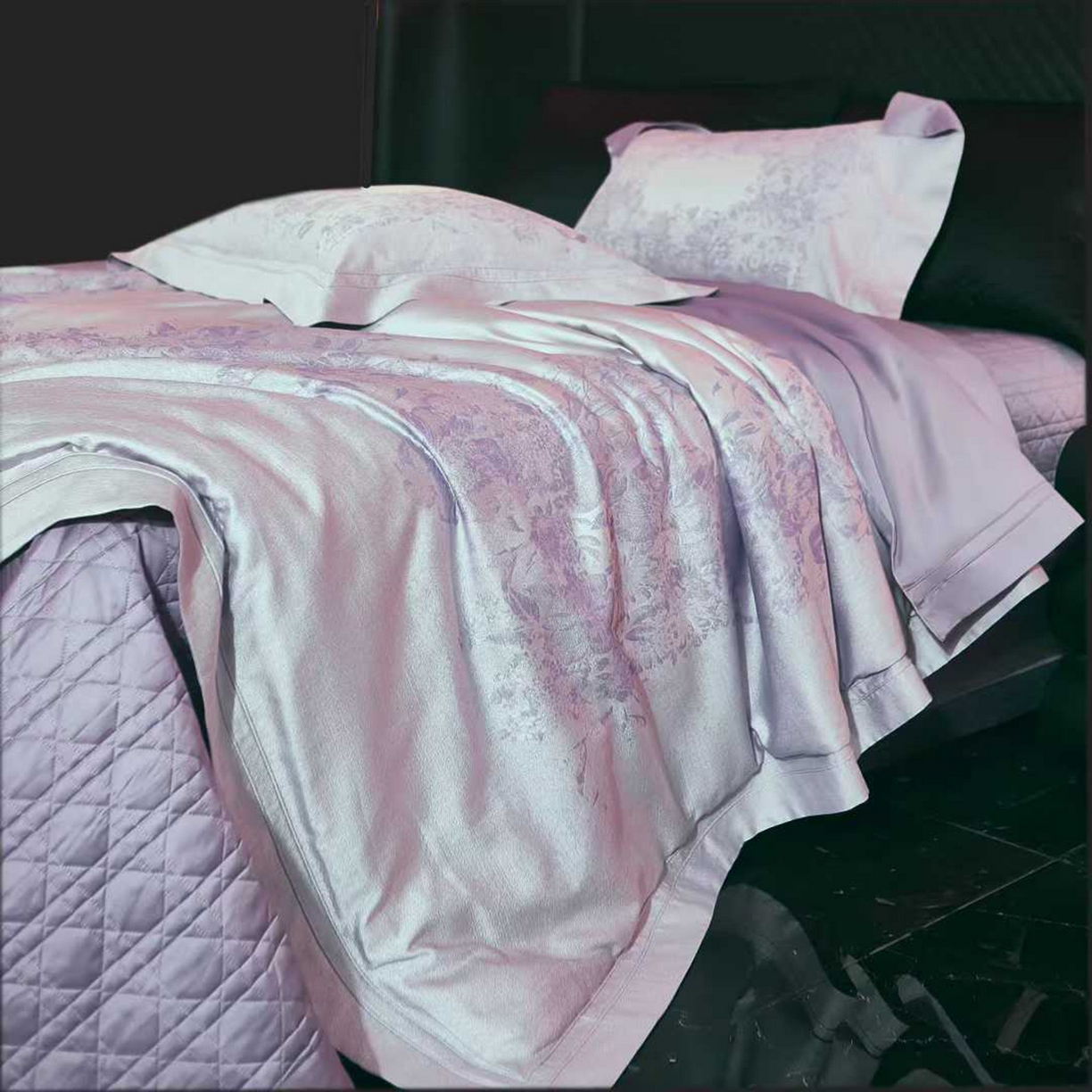 91家纺网 家纺一手货源 找家纺 （总）edra 2026新款140S埃及棉-高奢全棉色织提花床盖款四件套