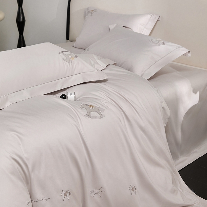 91家纺网 家纺一手货源 找家纺 蒂爵 2026新款贡缎100支长绒棉全棉纯棉刺绣绣花四件套高端四件套-马上有钱 马上有钱-鸣沙灰