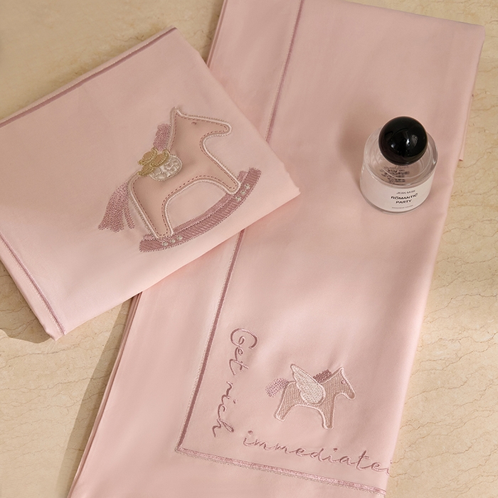 91家纺网 家纺一手货源 找家纺 蒂爵 2026新款贡缎100支长绒棉全棉纯棉刺绣绣花四件套高端四件套-马上有钱 马上有钱-夏日粉