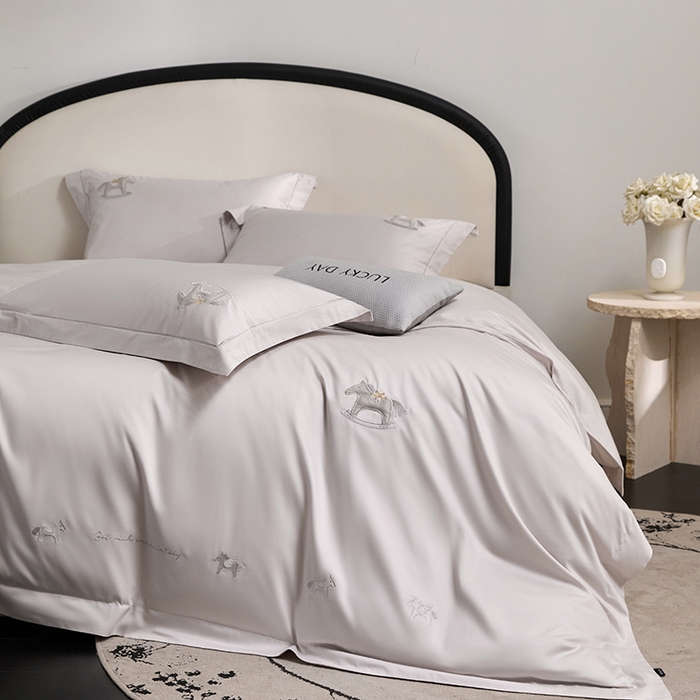 91家纺网 家纺一手货源 找家纺 蒂爵 2026新款贡缎100支长绒棉全棉纯棉刺绣绣花四件套高端四件套-马上有钱 马上有钱-鸣沙灰