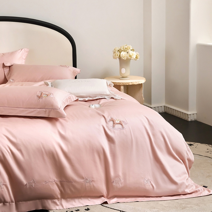 91家纺网 家纺一手货源 找家纺 蒂爵 2026新款贡缎100支长绒棉全棉纯棉刺绣绣花四件套高端四件套-马上有钱 马上有钱-慕轻莎